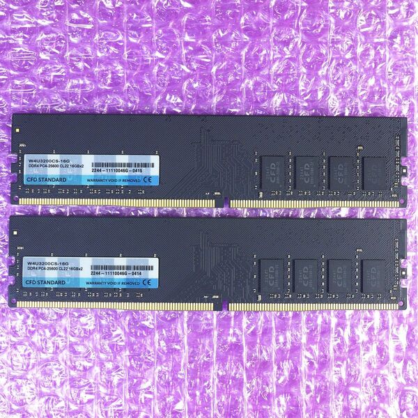 CFD DDR4 メモリ DDR4-3200Mhz (PC4-25600)16GB×2枚 32GB