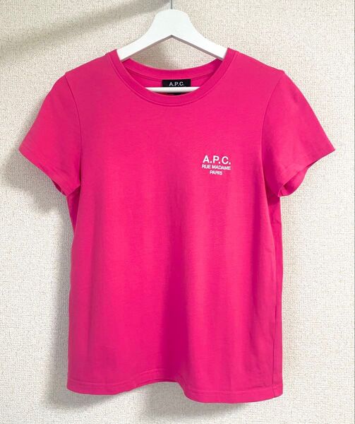 A.P.C. Tシャツ 半袖 ピンク アーペーセー カットソー 半袖Tシャツ