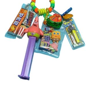 PEZ キーホルダー パトリック ジャラジャラキーホルダー ジャラジャラチャーム