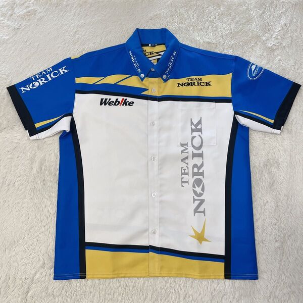 希少 数量限定商品 TEAM NORICK×KUSHITANI Webikeチームノリック×KUSHITANI ピットシャツ L
