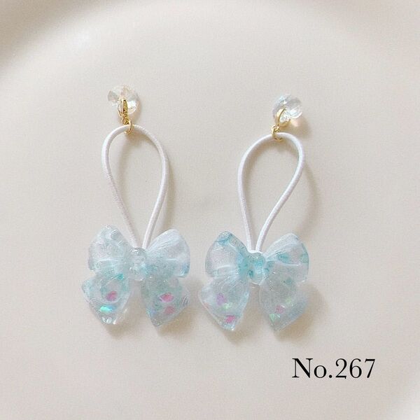 ハンドメイド リバティ レジン ヘアゴム