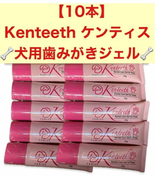 【10本】Kenteeth ケンティス 犬用歯みがきジェル