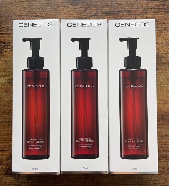 【3本】GENECOS エッセンスインビューティークレンジング 200ml入