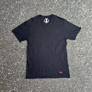 Supreme×Hanes パックT 黒 無地 Sサイズ ボックスロゴ
