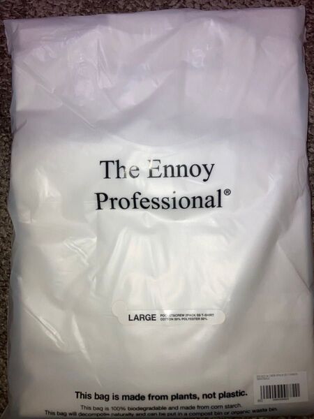 ENNOY Pocket & Crew 2Pack SS T-Shirt "White" Lサイズ