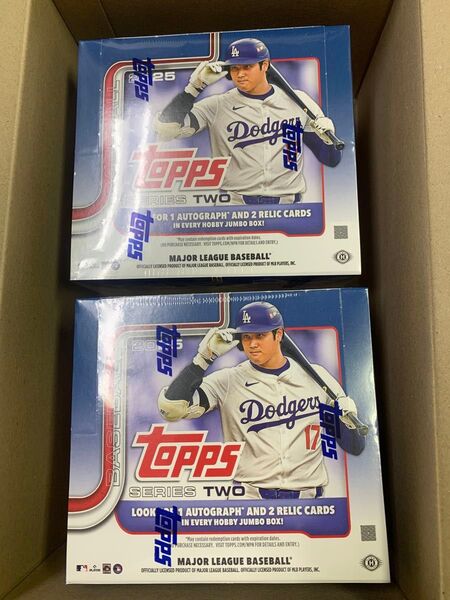 ★新品未開封★2BOX★MLB 2025 TOPPS SERIES 2 JUMBO BASEBALL ★シュリンク付 HOBBY