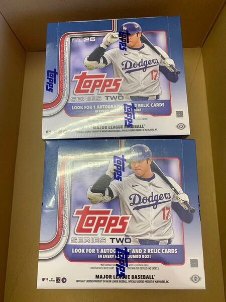 ★新品未開封★2BOX★MLB 2025 TOPPS SERIES 2 JUMBO BASEBALL ★シュリンク付き2箱