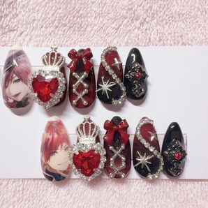 【現品】にじさんじ ローレン・イロアス 痛ネイル ネイルチップ 量産型 推し エデン ロレ