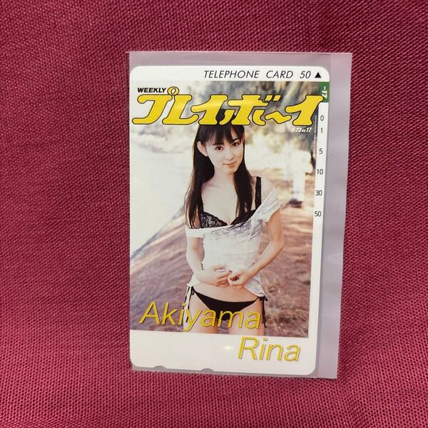 秋山莉奈 テレカ テレホンカード プレイボーイ