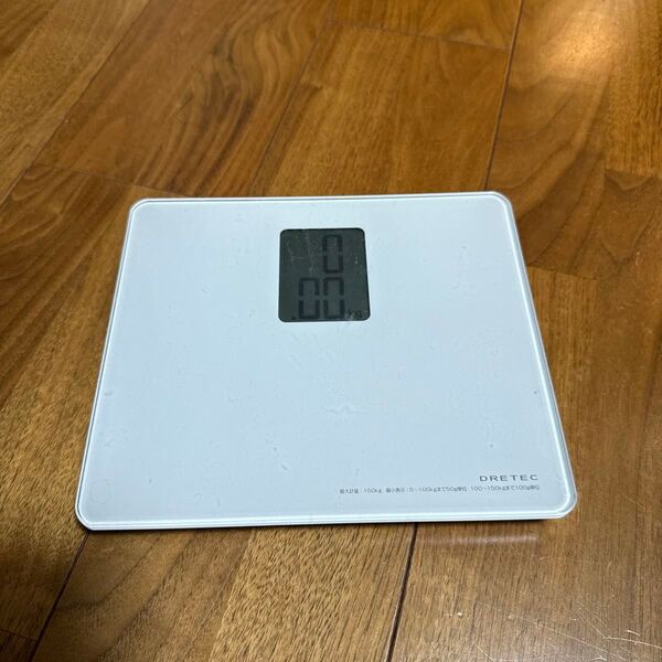 体重計 ドリテック 体組成計 小型 乗るだけで電源オン デジタルヘルスメーター ヘルスメーター デジタル ホワイトBS-113