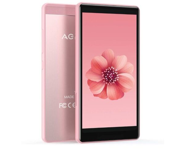 【新品未開封】AGPTEK MP3プレーヤー 4インチ ピンク プレゼント デジタル オーディオプレーヤー Wi-Fi対応 8G