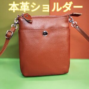 ショルダーバッグ 本革 ミニショルダーバッグ スマホショルダー 斜めがけ 肩掛け レディース 茶色 ブラウン 新品 新色 最短発送