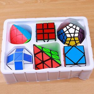  особый. мозаика Pyramidcube Magic скорость Cube Professional комплект Megaminxeds Maste 6 in 1 S1 * бесплатная доставка 