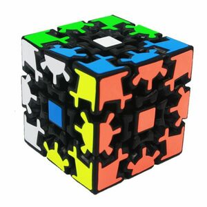 ギアパズルツイストキューブマジックキューブ3x3x3 3 * 3 * 3スピードキューブプロフェッショナルロジックゲー Black