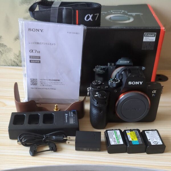 sony α7sⅡ 本体+おまけ(カバー バッテリー)箱,説明書,付属品あり