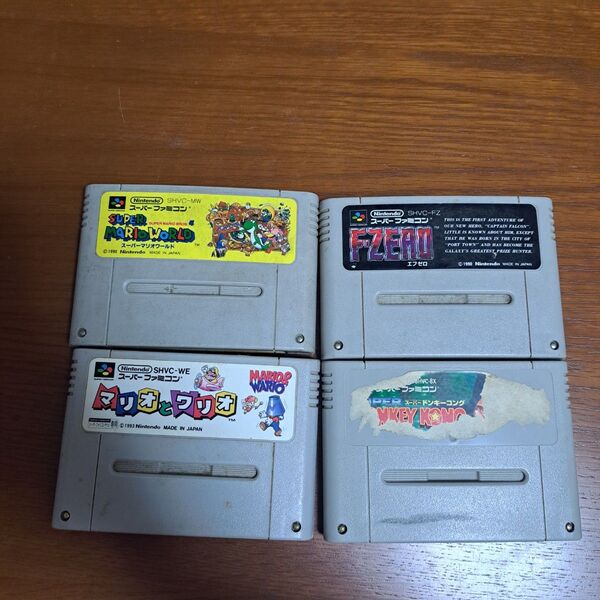 スーパーファミコンソフト4本 ジャンク品