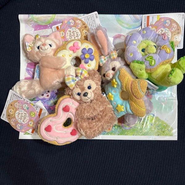 【ディズニーシー】フィルドウィズジョイ ぬいぐるみバッジ 4点セット おまけ付き