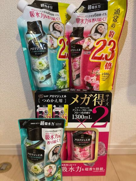 レノア アロマジュエル アンティークローズ&フローラルの香りパステルフローラル&ブロッサムの香り セット売り