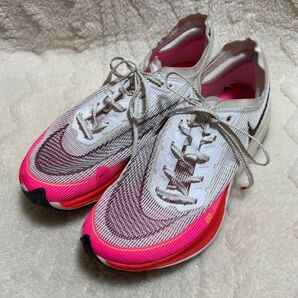 NIKE レーシングシューズ 25.5 ピンク DJ5458-100 ブラック ホワイト ズームヴェイパーフライ 超軽量 限定