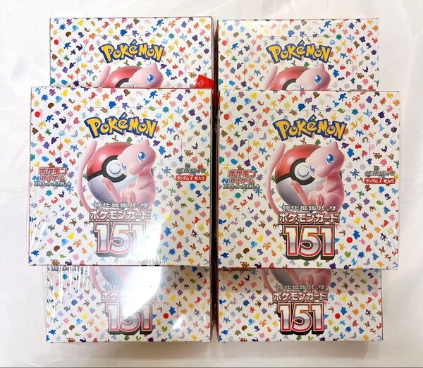 【シュリンク付】ポケモンカード151 6BOX pokemon card