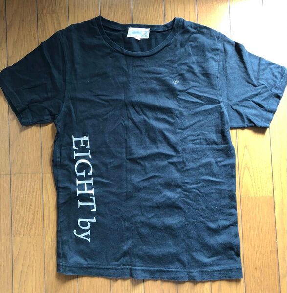 EIGHT by エイトバイ ロゴTシャツ 黒 サイズ2