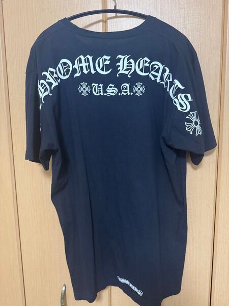 CHROME HEARTS ブラック ロゴ Tシャツ L サイズ