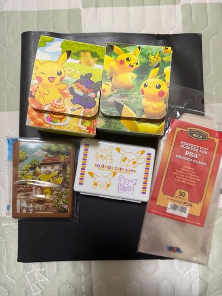 ポケモンカード 6個セット デッキ- ダメカンケース ウエハースカード シールド