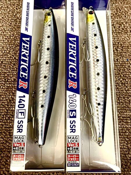 ダイワ ショアラインシャイナーZ バーティスR 140F-SSR+140S-SSR レーザーマイワシ 2本セットです