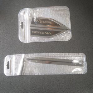 【新品】セレナ サイド エンブレム メッキ SERENA 左右2セット