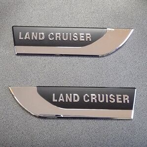 【新品】 ランドクルーザー サイドエンブレム 左右2個セット クロムメッキ