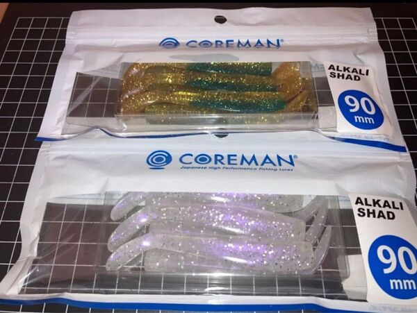 即売 送料無料 配達記録付発送 コアマン アルカリシャッド90 2個セット (ケイムラパール、イワシゴールド) デカカリシャッド