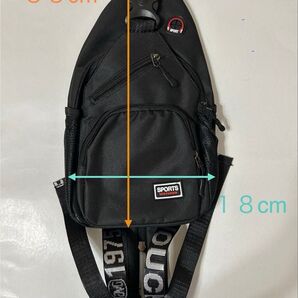 斜め掛けバッグ リック TEMU 黒 未使用