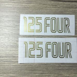 125FOUR サイドカバー用カッティングステッカー2枚セット☆