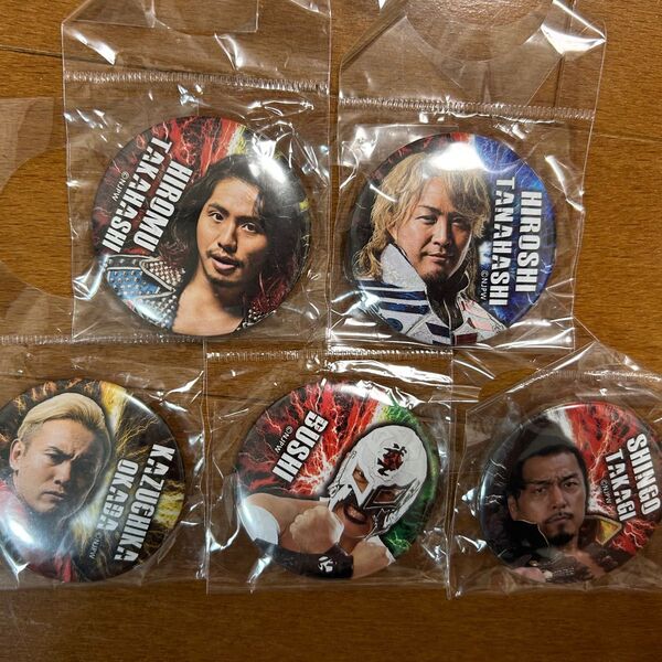 5個セット 新日本プロレス 棚橋弘至選手 缶バッジ
