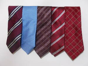 ネクタイ　纏めて5本　中古美品　国産品　N-5-8