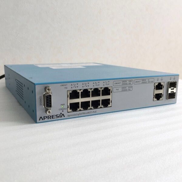 HITACHI/アプレシア ApresiaLightFM108GT-PoE 8ポート スイッチングハブ APLFM108GTPOE