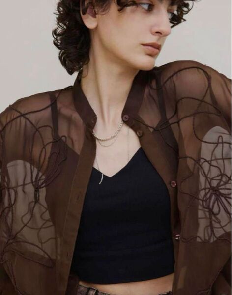 Ameri vintage MEDI DAY DREAM SHEER SHIRT