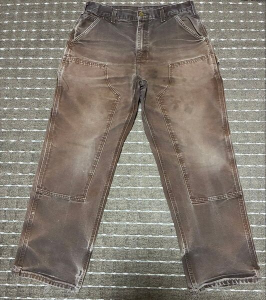 雰囲気◎ carhartt ダブルニーペインターパンツ 33×30 DKB