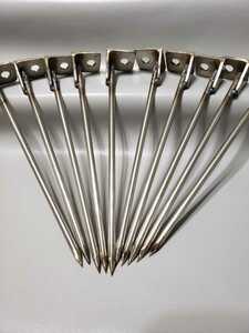  stainless steel peg *10 pcs set * stay k* camp, outdoor, tent, tarp, seat etc.. fixation, lashing .!SUS304