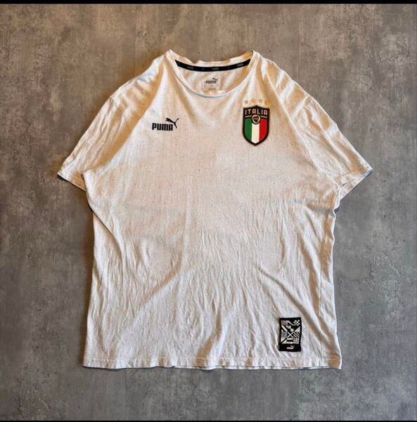 PUMA イタリア代表 Tシャツ 白 Lサイズ サッカー シティボーイ