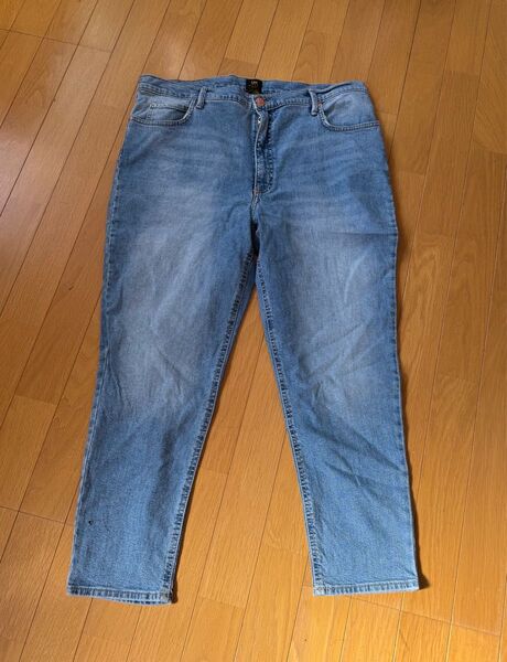 Lee デニムパンツ ジーンズ テーパード 薄いブルー 2XL相当 ユニセックス