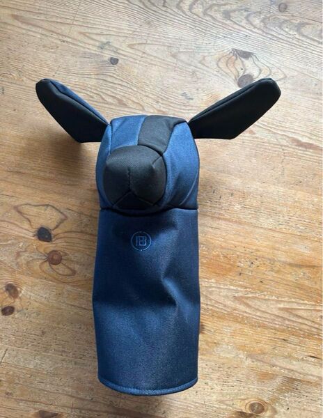 ■希少 ゴルフ ブリーフィング ヘッドカバー 犬 デニム ドライバー用