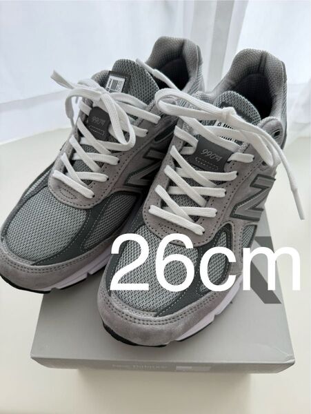 【美品】ニューバランス New Balance 990v4 26.0cm グレー U990GR4