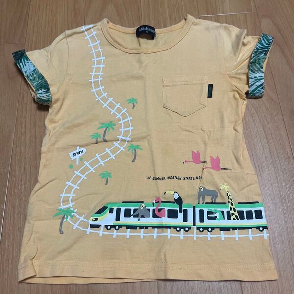 クレードスコープ Tシャツ 110 アニマル 電車柄 南国風