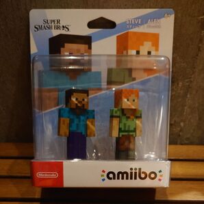 【新品未開封】amiibo スティーブ アレックス 2体セット マインクラフト スマブラ
