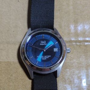 Q&Qチープシチズン メンズクォーツ式腕時計バッテリー10年持ち(2025年5月電池交換済)