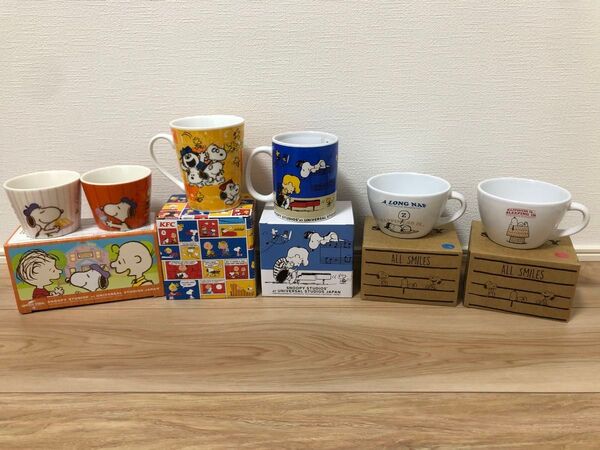 新品・未使用! 非売品 SNOOPY スヌーピー マグカップ 5箱セット