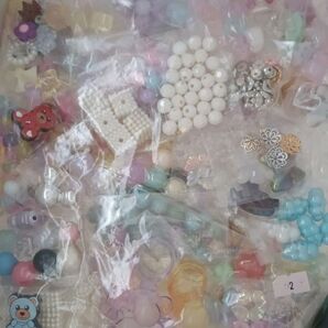 3セット限定 処分セール 約750g☆ビーズ アクリル ガラス 等 色々セット 2