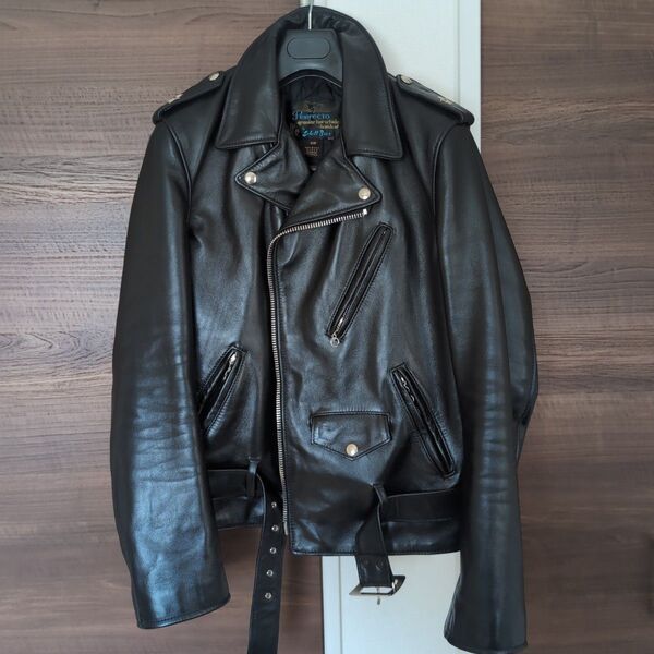 Schott 613shライダースジャケット 38 ホースハイド 馬革 ショット ワンスター Schott