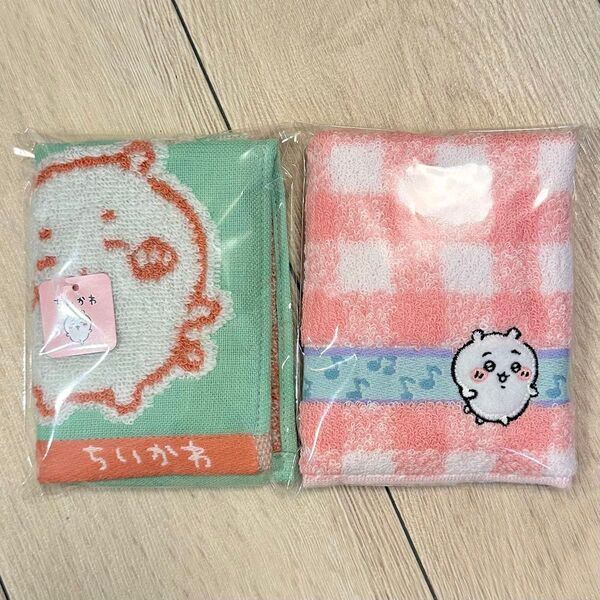 ちいかわ タオル美術館 ハンカチ タオルハンカチ イエー 音符 2枚セット